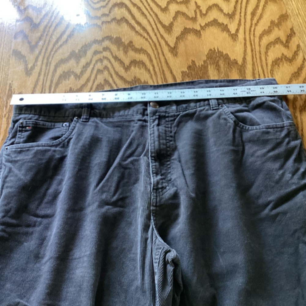 Vintage Tommy Hilfiger Corduroy Pants Gray Mens Size 40x32 Grey Gently used cond - Picture 6 of 12